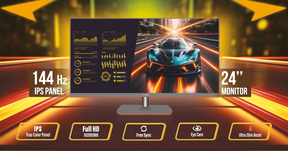  NEXAKEY NX24DFI 22" IPS FHD PROFESSIONAL MONITOR 